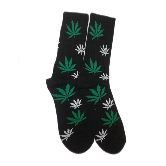 6 Pairs Hemp Leaf Socks Mary Jane - Picture 4 of 6
